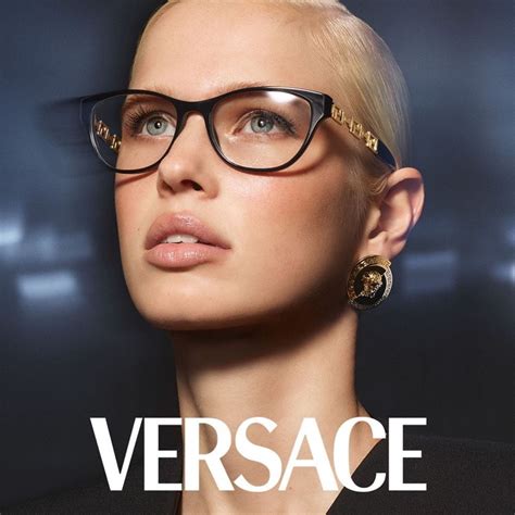 versace women eyewear|clear Versace glasses on face.